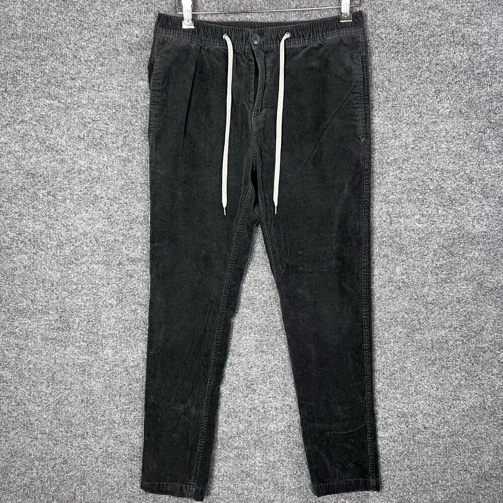 Vuori Optimist Pant Mens Medium Gray Corduroy Comfort Performance Drawstring